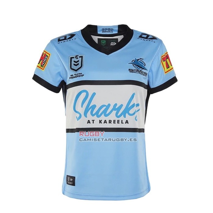 Camiseta Cronulla Sutherland Sharks Rugby 2021 Local